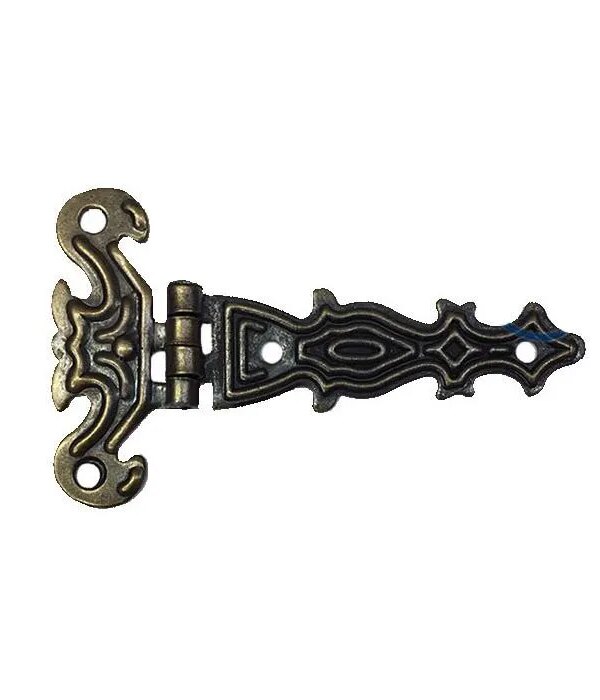 Dekoratif,  Tek Kuyruklu Menteşe - 40x68 mm, Küçük, Antik, 100 Adet