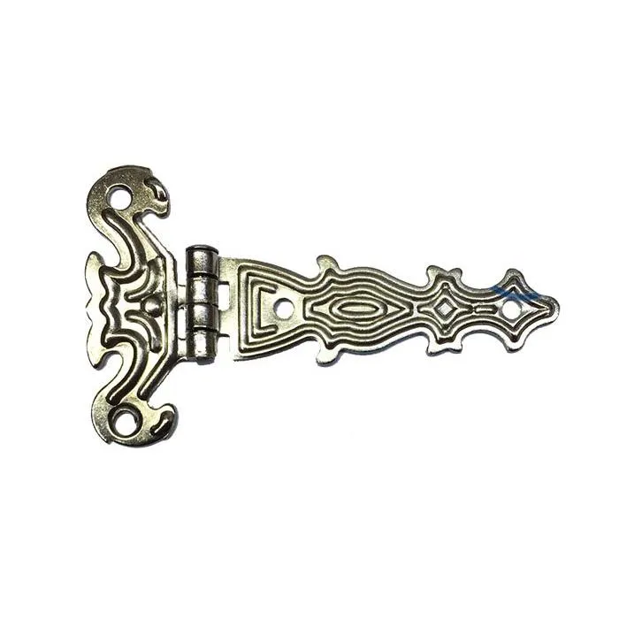 Dekoratif, Tek Kuyruklu Menteşe - 40x68 mm, Küçük, Nikel, 100 Adet