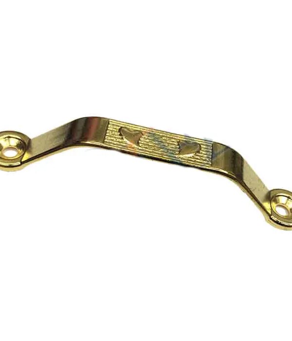 Dekoratif Zamak Kulp Dıştan - 64mm, Sarı, 1 Adet