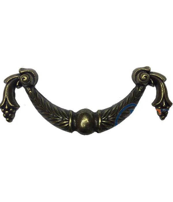 Dekoratif Zamak Üzümlü Kulp - 64mm, Antik, 100 Adet