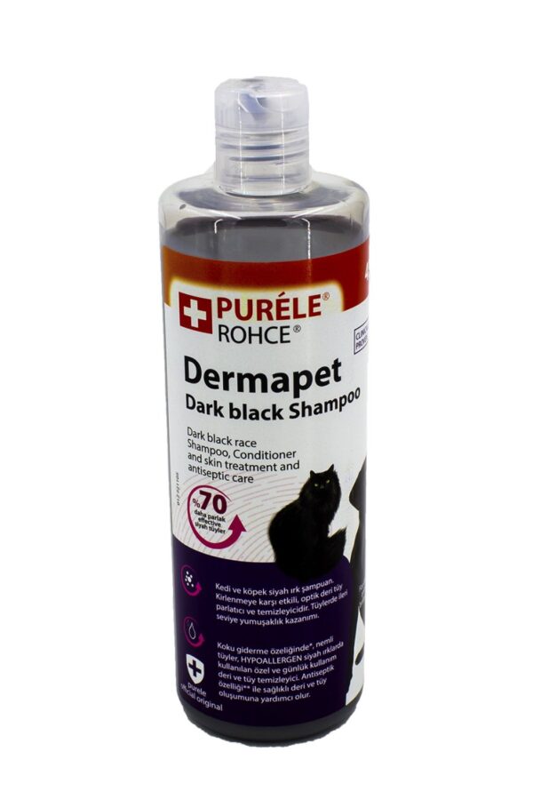 Siyah Irk Kedi Ve Köpek İçin Dermatolojik Etkili li Şampuan