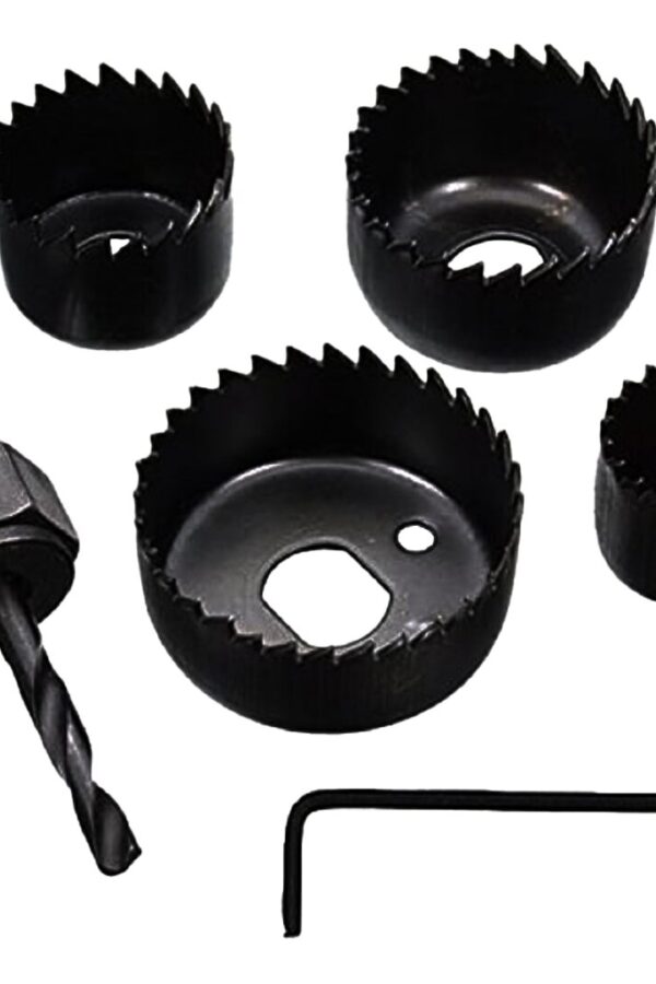 6 PARÇA BUAT AÇMA PANÇ SETİ 32-38-44-54MM & 3/8 HEX  METAL AHŞAP PLASTİK DELİK AÇMA
