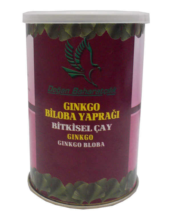 Doğal Ginkgo Biloba Yaprağı 100 Gr Teneke Kutu