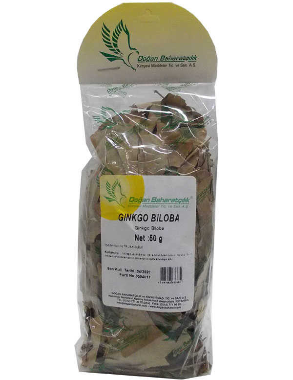 Doğal Ginkgo Biloba Yaprağı 50 Gr Paket