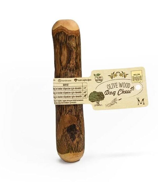 Doğal Zeytin Ağacı Çiğnenebilen Köpek Oyuncağı M 14 x 2,5 cm 15 kg
