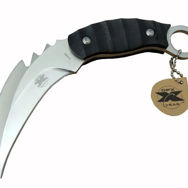 DPX Gear  X 0485 Tırtıklı Karambit Outdoor Bıçak 20 cm - Kılıflı