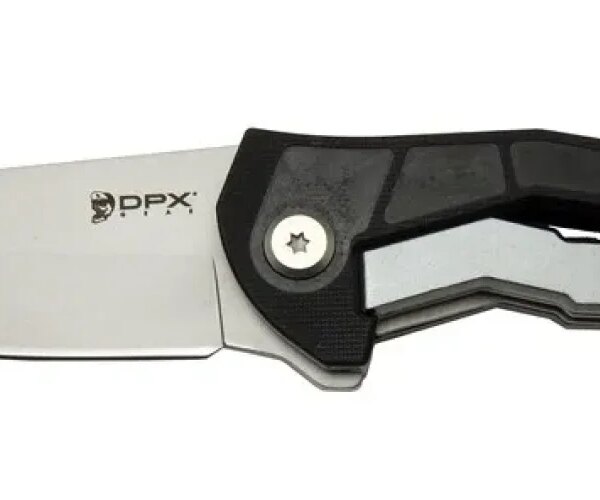 DpxGear Sugga 915B BK Siyah &amp;amp; Beyaz Kamp / Outdoor Çakı 17,5cm - Yarı Otomatik, Kemerlikli, Kutulu