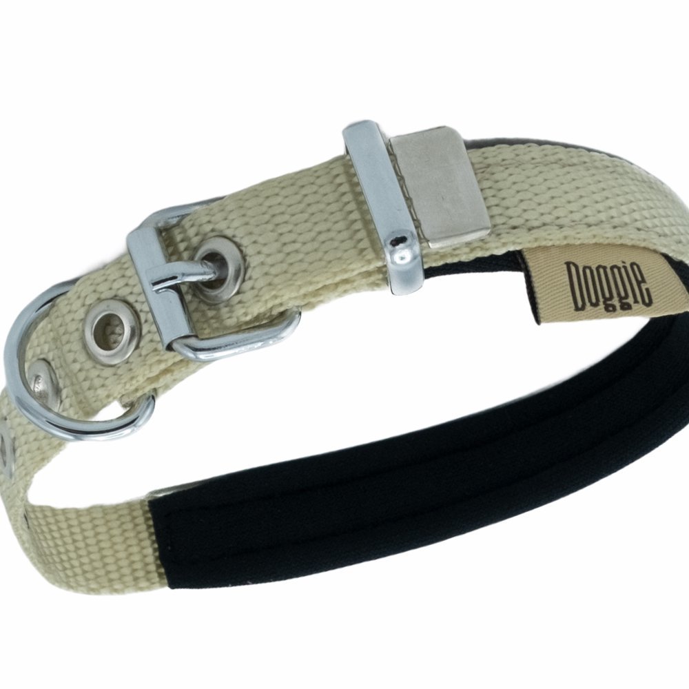 Softlu Köpek Boyun Tasması 2 cm 30-36-40 cm Haki - Görsel 3