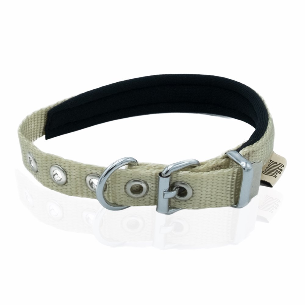Softlu Köpek Boyun Tasması 1,5 cm x 30 cm Haki