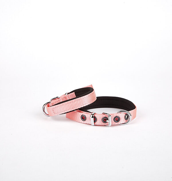 Softlu Köpek Boyun Tasması 1,5 cm x 30 cm Pembe