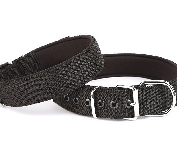 Seri Dokuma Köpek Boyun Tasması 4x57-65cm Siyah