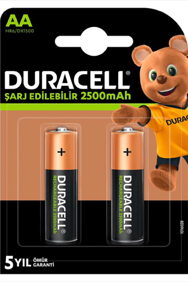 1.2V 2500 mAh AA Şarjlı m Pil 2li
