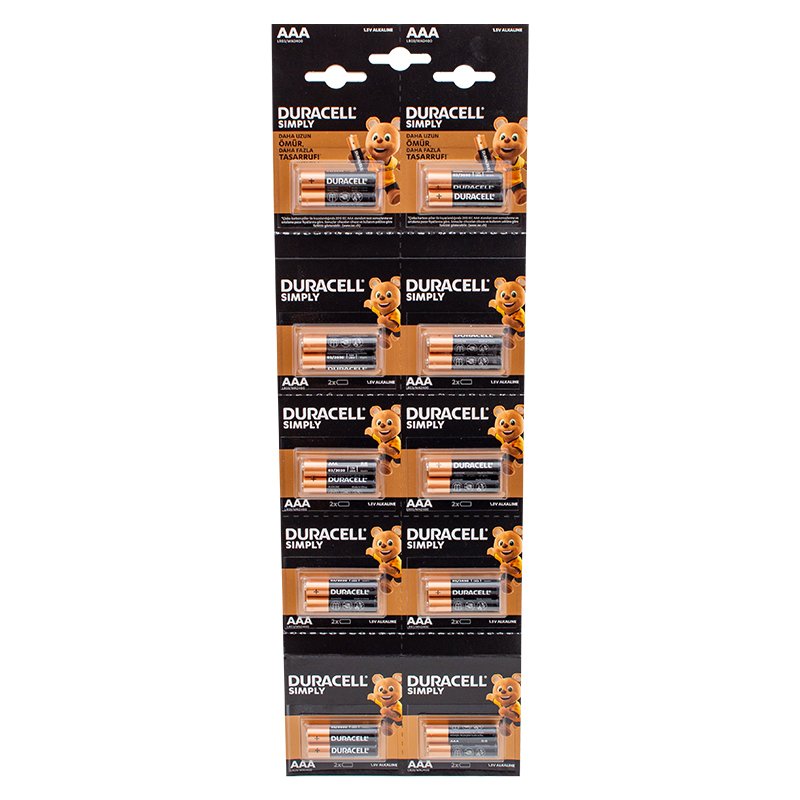 1.5V İnce AAA 20'li lin Pil LR03/MN20
