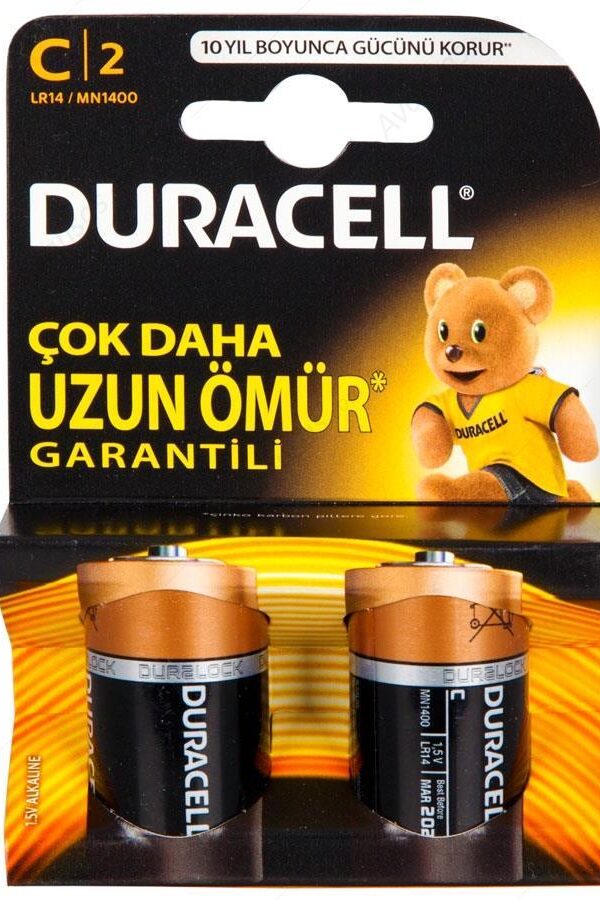 lin C Orta Boy Pil 2'li Paket