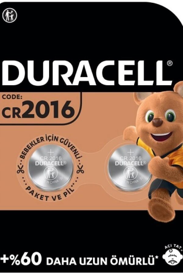 CR2016 3V Lityum Pil 2'li Paket