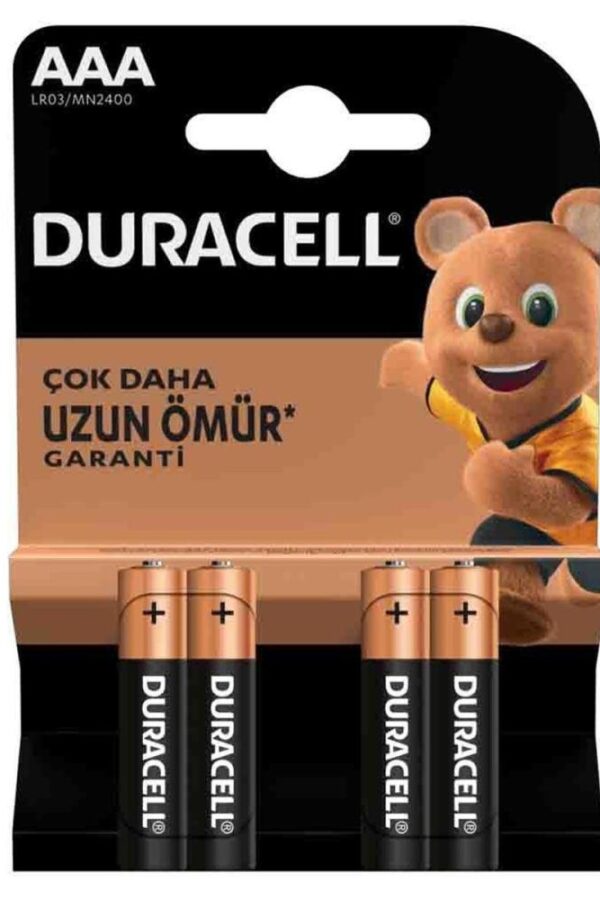 LR03/MN2400 lin AAA İnce m Pil 4'lü Paket