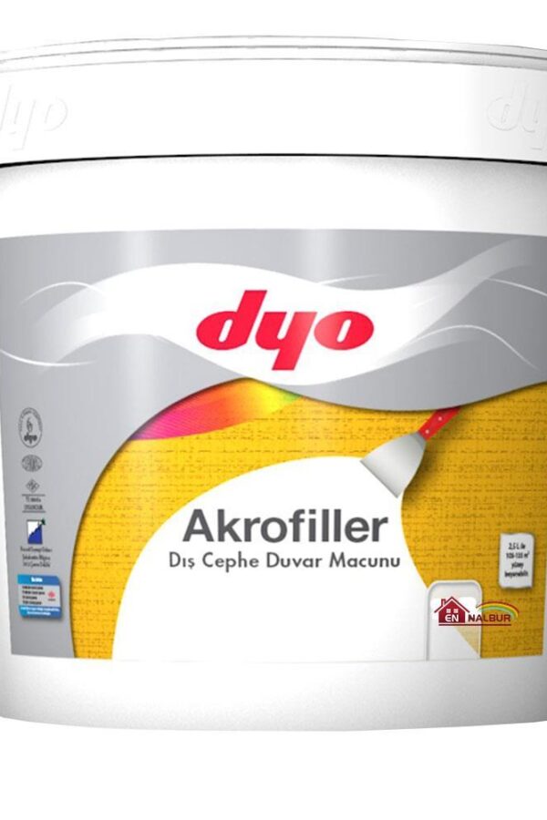 Akrofiller Dış Cephe Macunu 4,5 Kg Beyaz