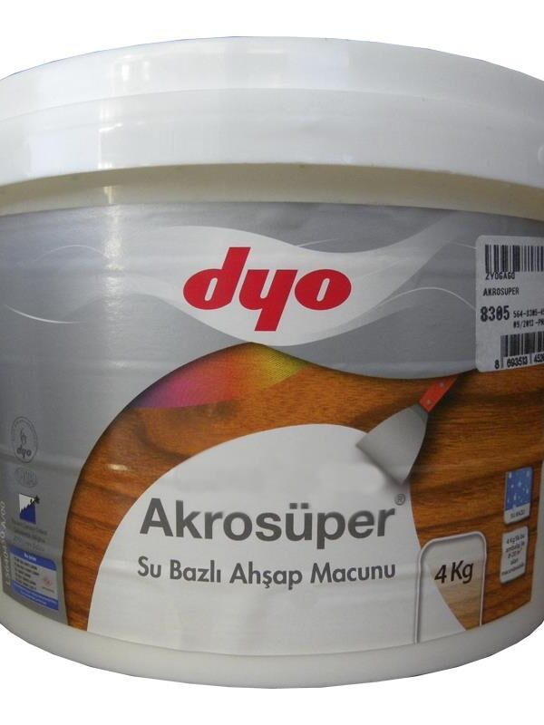 Akrosüper Ahşap Macunu 4 Kg