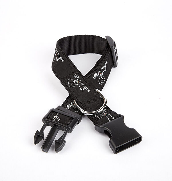 Köpek Desenli Dokuma Köpek Boyun Tasması 3 cm x 36-60 cm