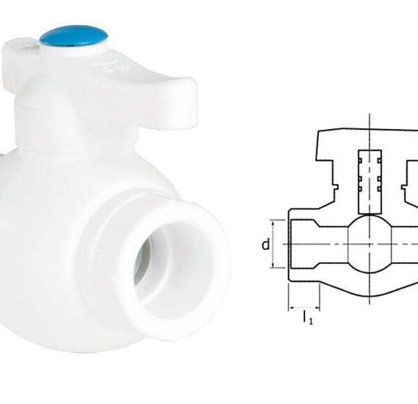 Ege Yıldız PPRC 40 mm Küresel Vana Gri