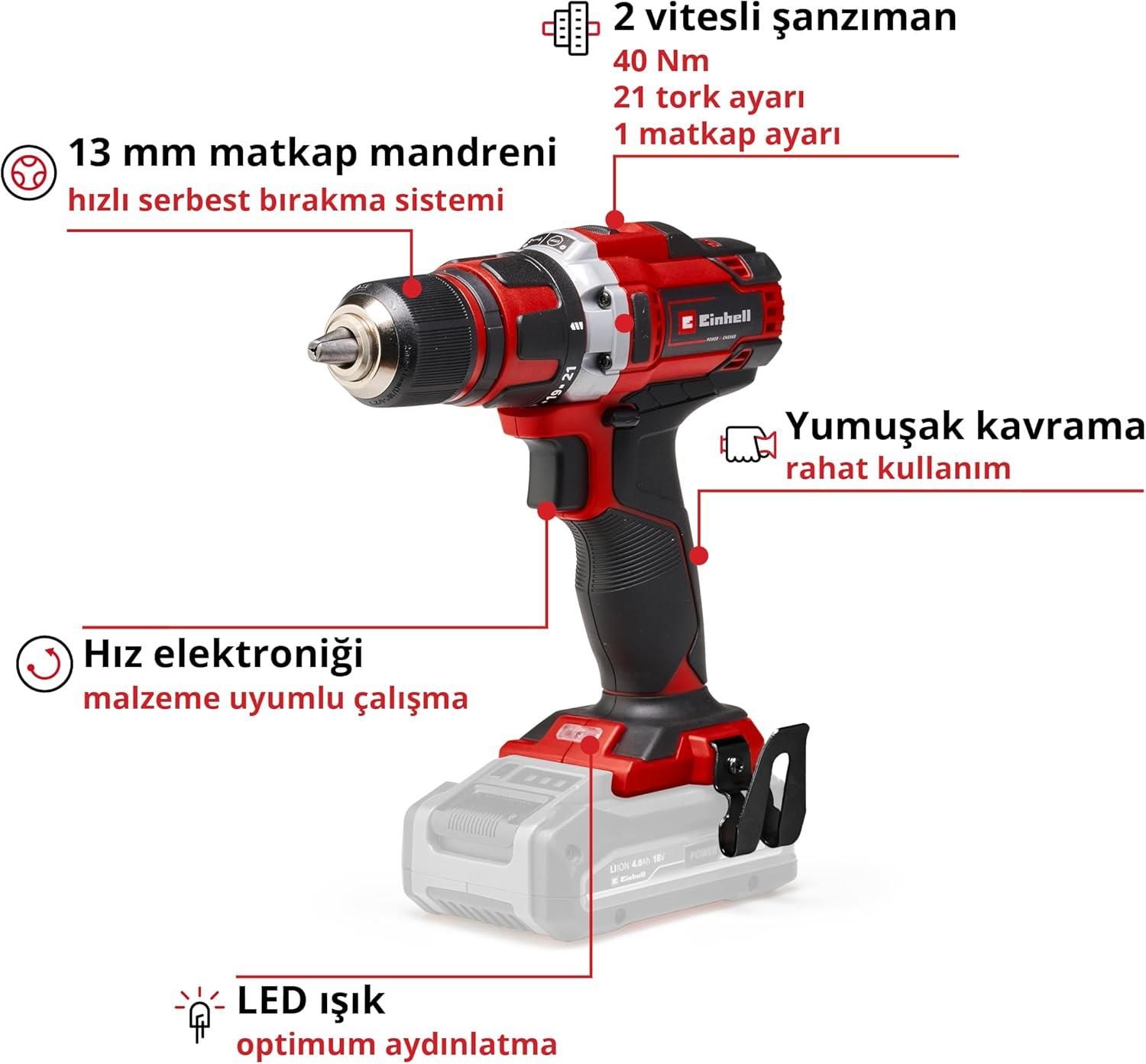 TE CD 18/40 Lİ Solo Vidalama - Görsel 2