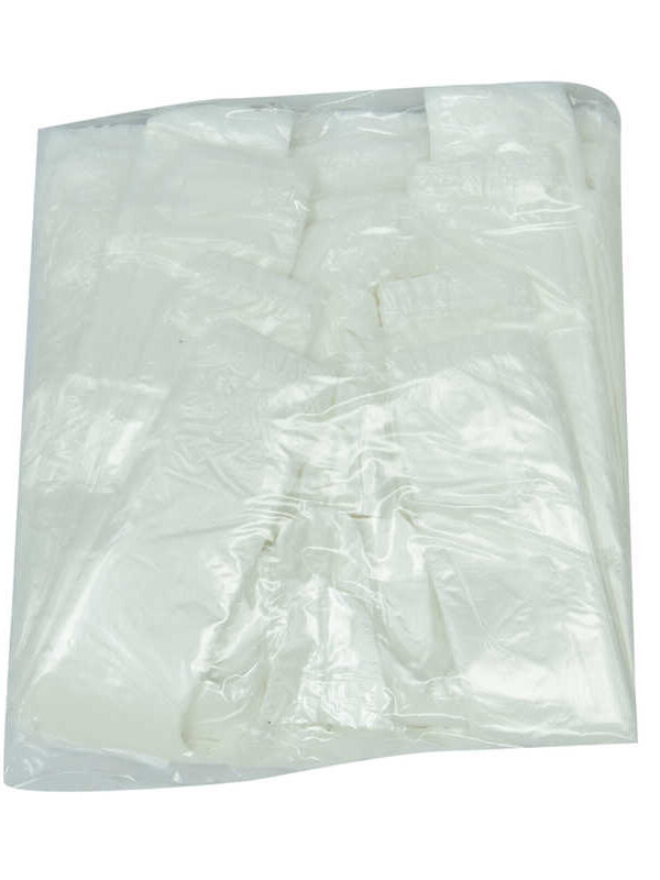 Ekonomik Mini Boy Atlet Hışır Poşet 30X20 Cm İnce Beyaz 250 Adet 1 Paket