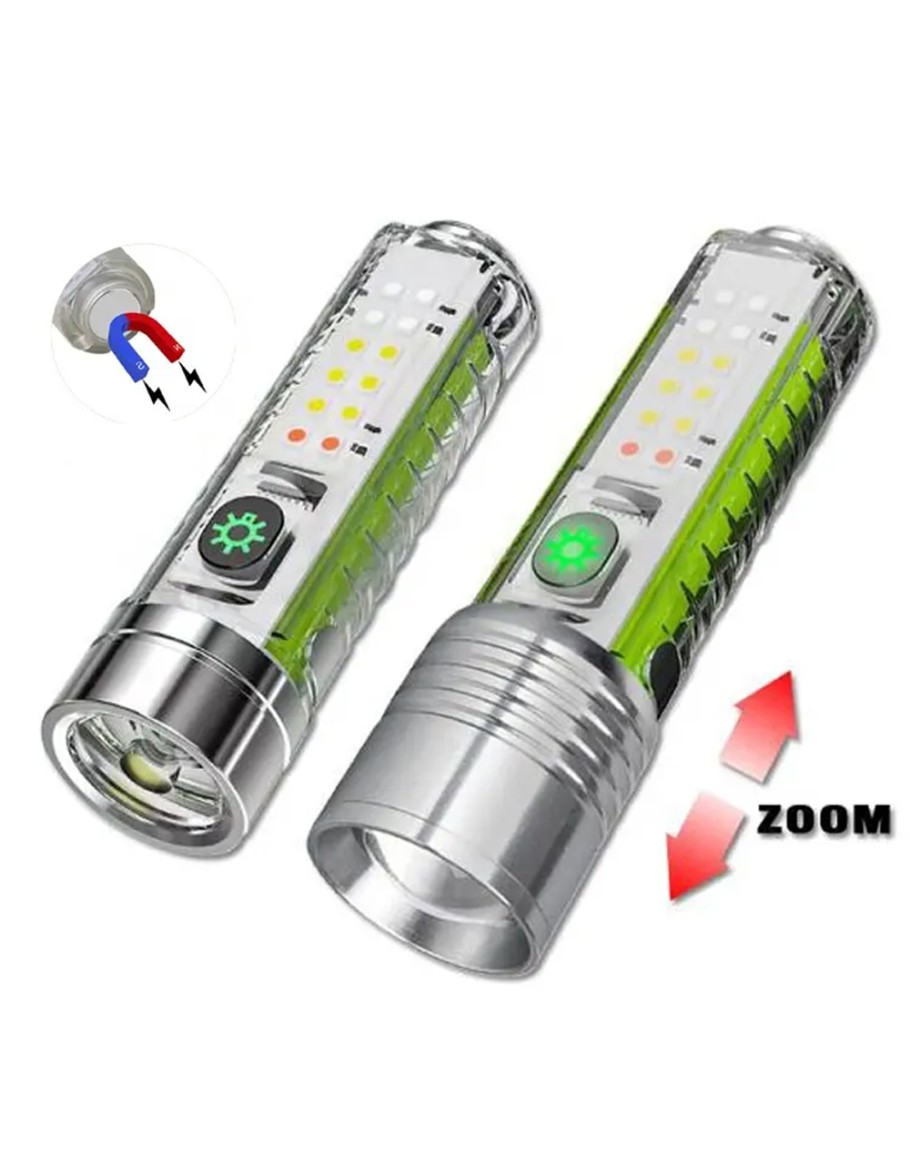 8 Mod Şarjlı Fosforlu Mıknatıslı Led - Görsel 2
