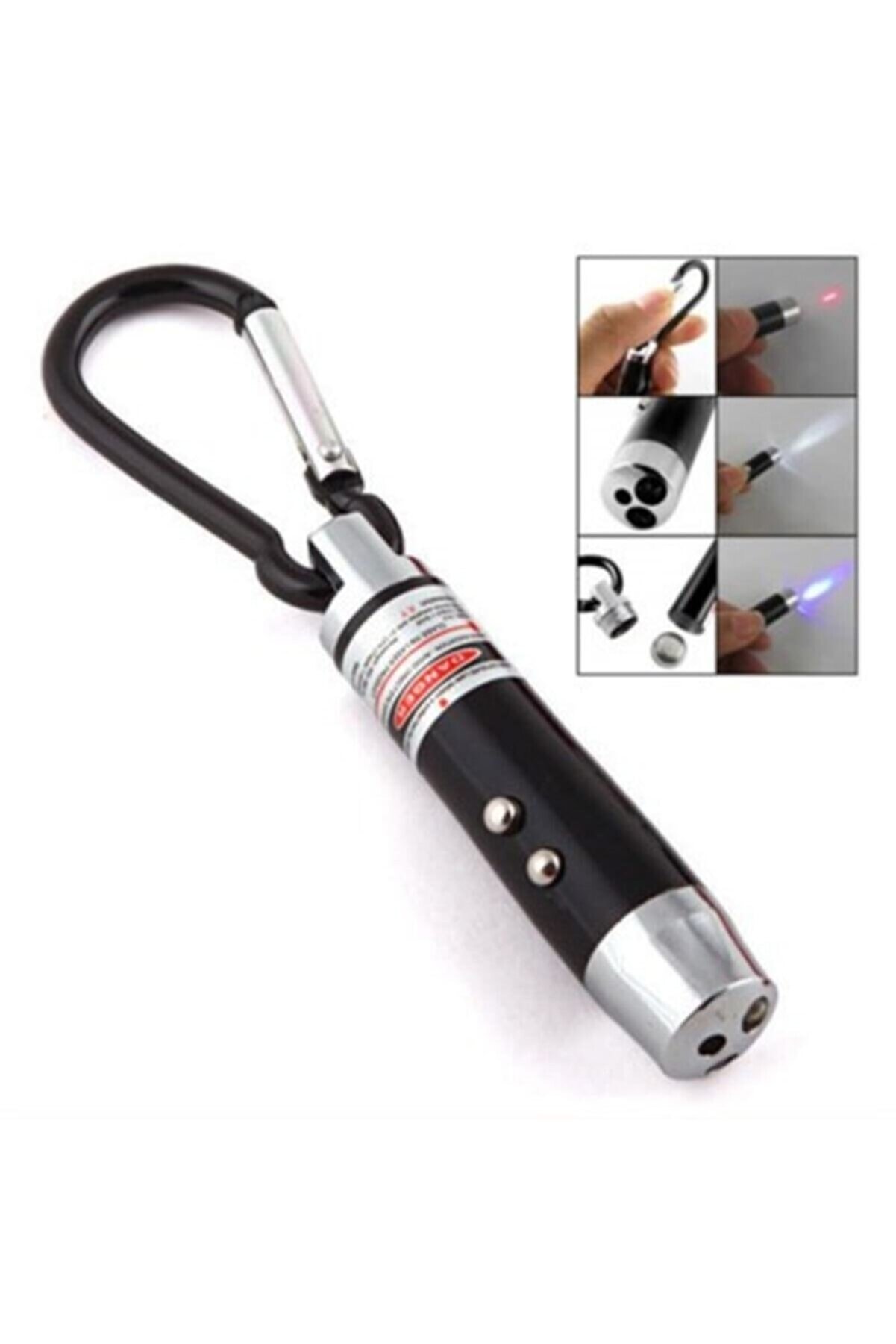 lık Işıklı lık 3 Fonksyonlu Lazer Led Fener - Görsel 4