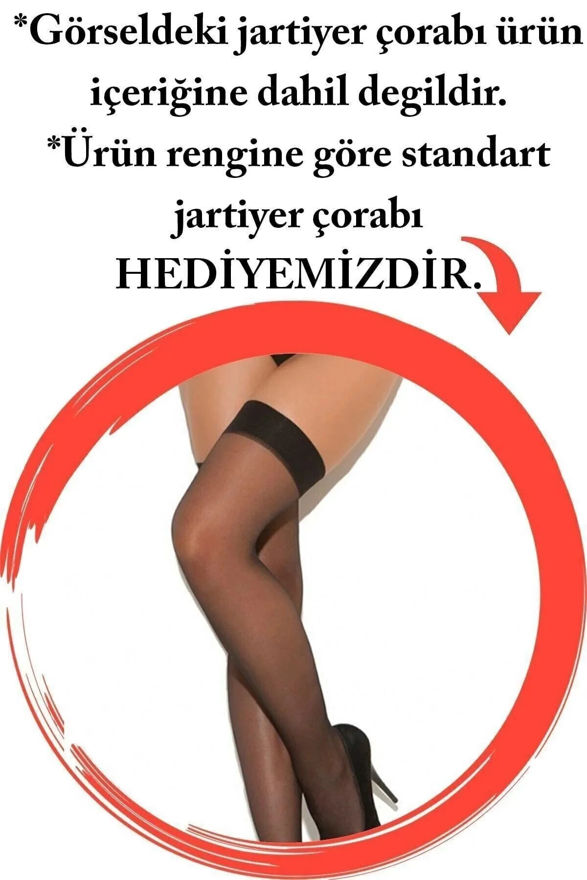 Eller Kelepçeli Siyah Büyük Beden Jartiyer TM1251 - Görsel 3
