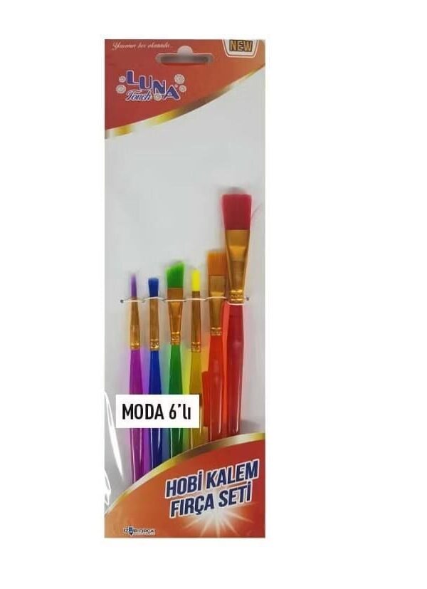 Luna Moda Hobi m Fırça Seti 6 Parça