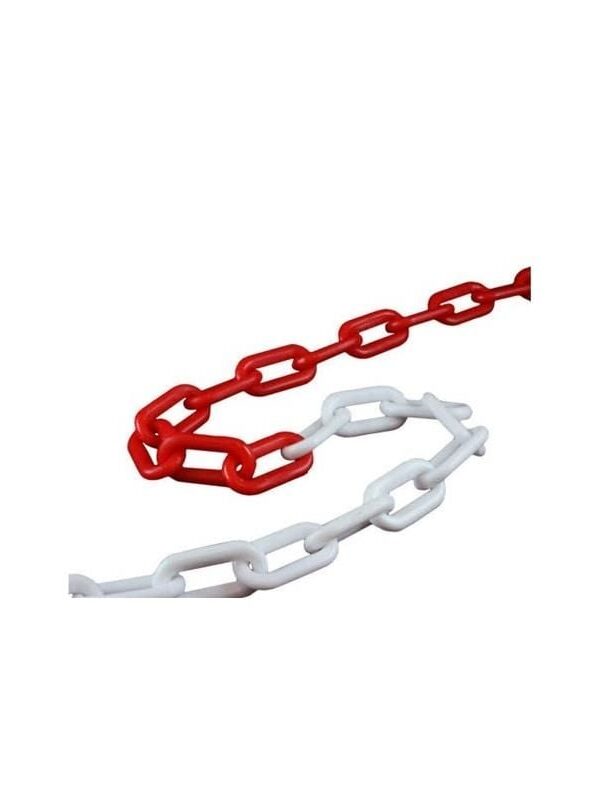 Plastik  Kırmızı Beyaz ( 5 Metre)