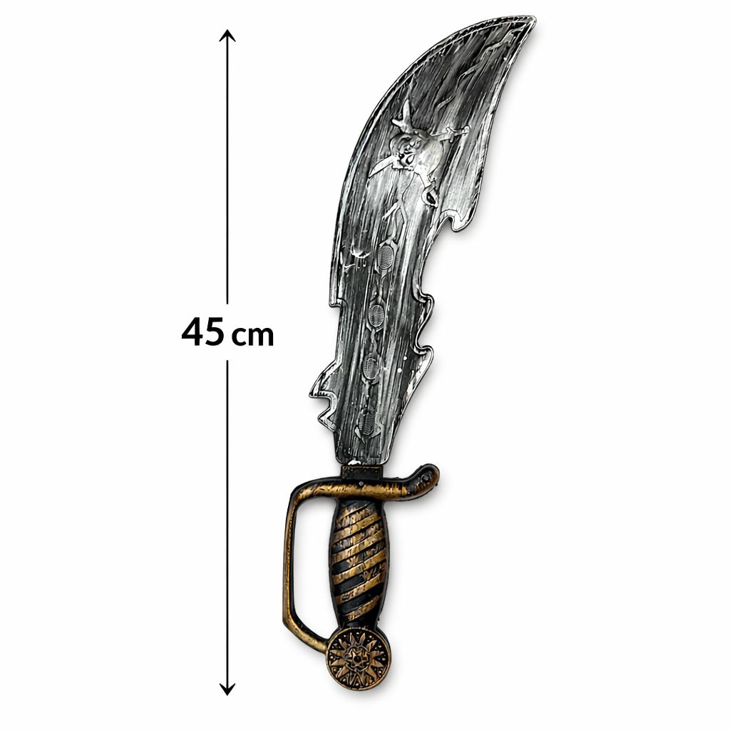 Eskitme Detaylı Plastik Korsan ı 45 cm - Görsel 3