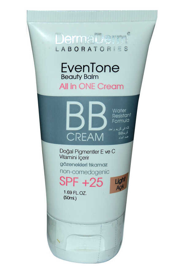 EvenTone BB  Açık Ton minli Spf+25 Güneş Koruma  Özlü 50 ML