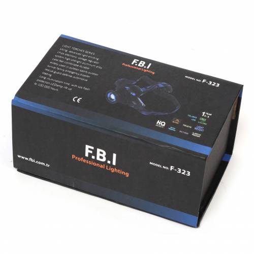 F.B.I F-323 Q5 LED Lityum Pol Su Geçirmez Şarjlı Kafa Feneri - Görsel 4