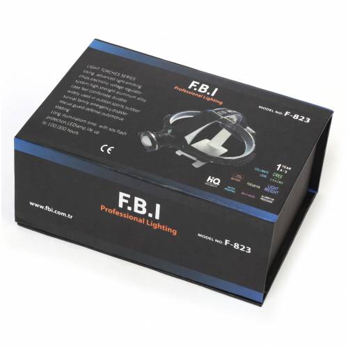 F.B.I F-823 XLM T6 LED Su Geçirmez Şarjlı Kafa Lambası - Görsel 4