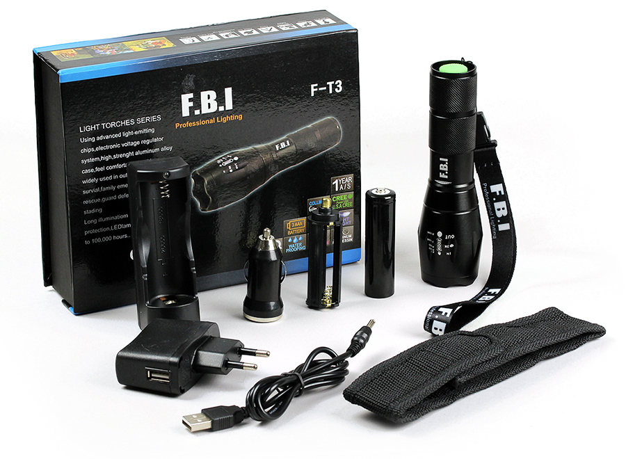 F.B.I F-T3 Su Geçirmez Alüminyum Oksidiyon Şarjlı - Görsel 2