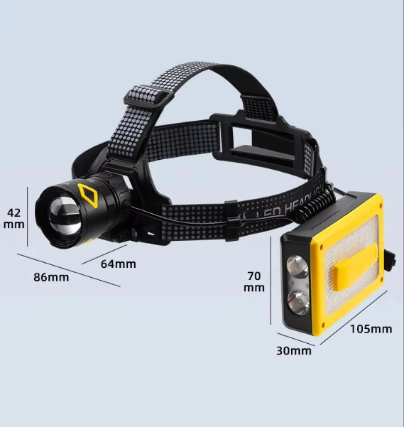 F.B.I Pro F-3003 Alüminyum PM10-TG LED Type-C Power ve Solar Şarjlı Kamp Kafa Feneri