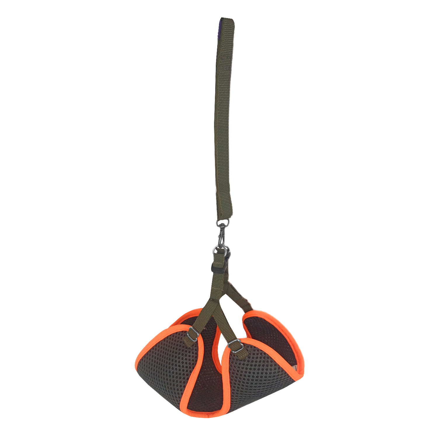 Kedi Köpek Halı Göğüs Tasma Seti Small 32-40 cm + 130 cm Haki Tcu - Görsel 2