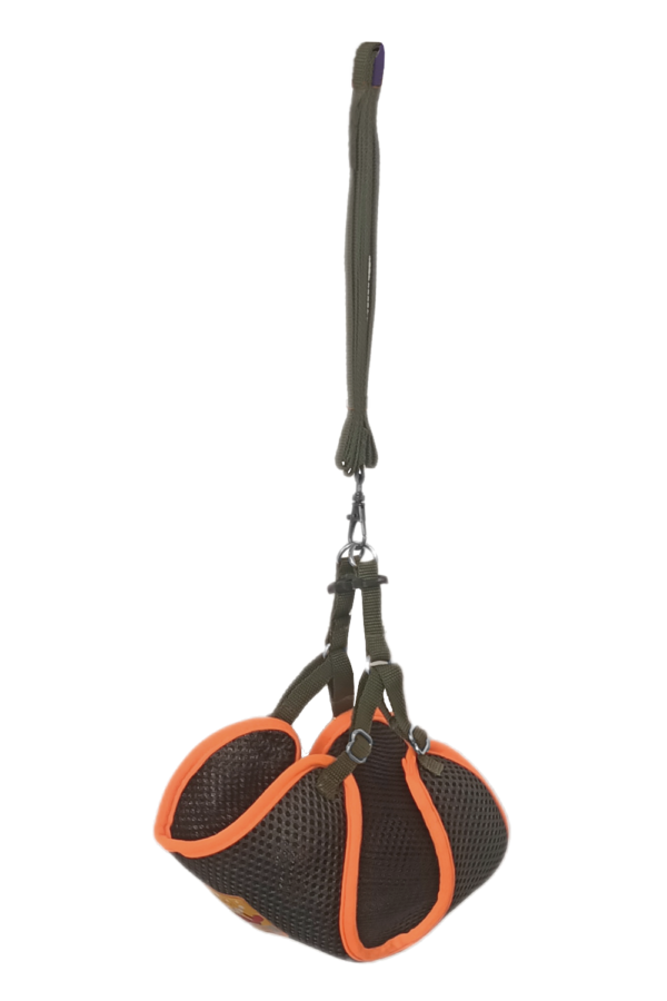 Kedi Köpek Halı Göğüs Tasma Seti Small 32-40 cm + 130 cm Haki Tcu