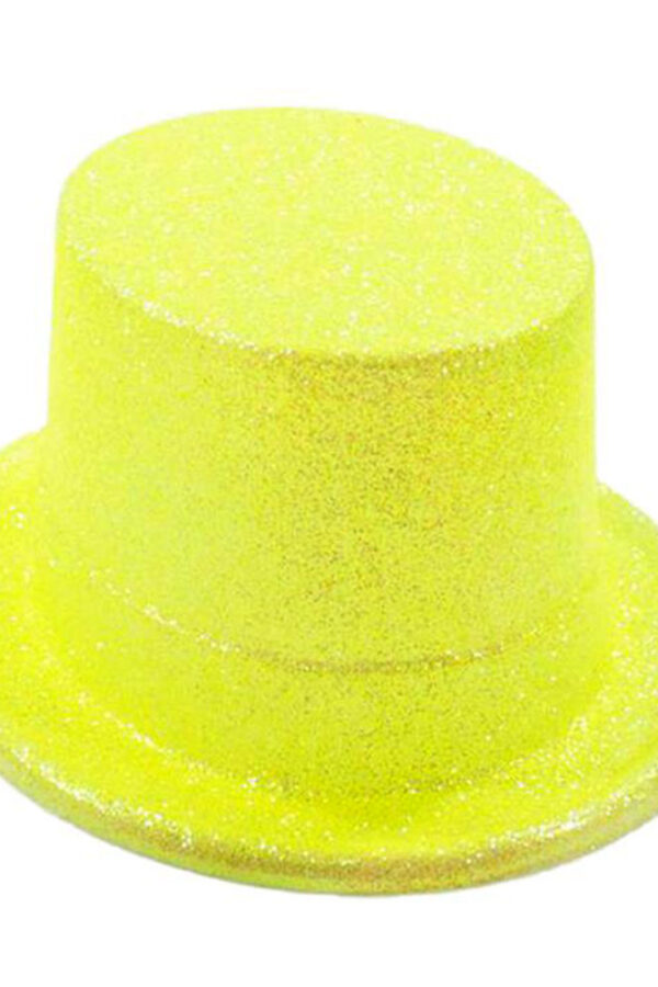 Fsan Sarı Renk Simli Uzun Fötr Melon  12 cm