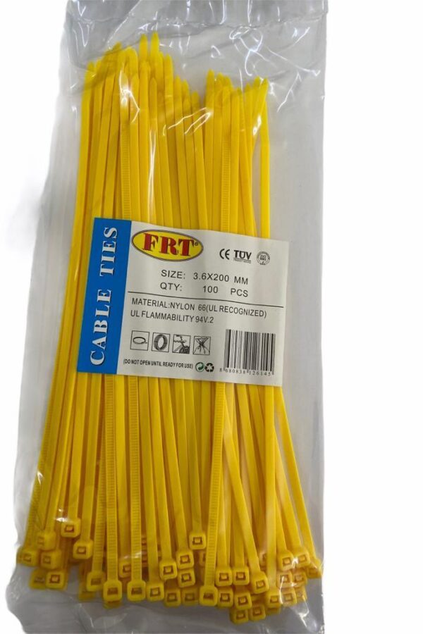 FRT Sarı 3,6X200 Kablo Bağı