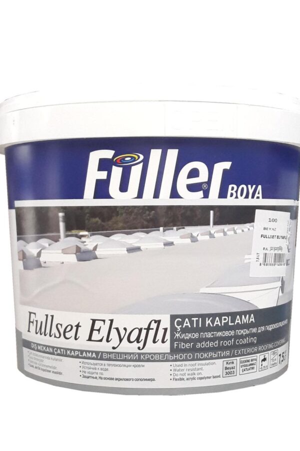 Fullset Elyaflı Çatı Kaplama 7,5 Litre Beyaz