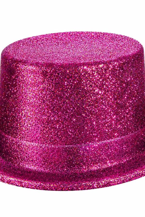 Fuşya Simli Glitter Silindir Parti sı