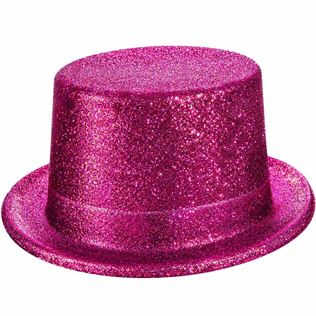 Fuşya Simli Glitter Silindir Parti sı