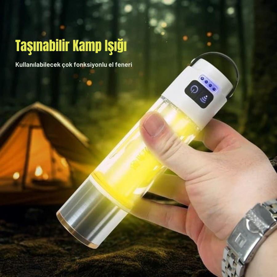 Gold Police GP-222 Çok Fonksiyonlu Kamp Lambası 1000 Lümen - Görsel 4