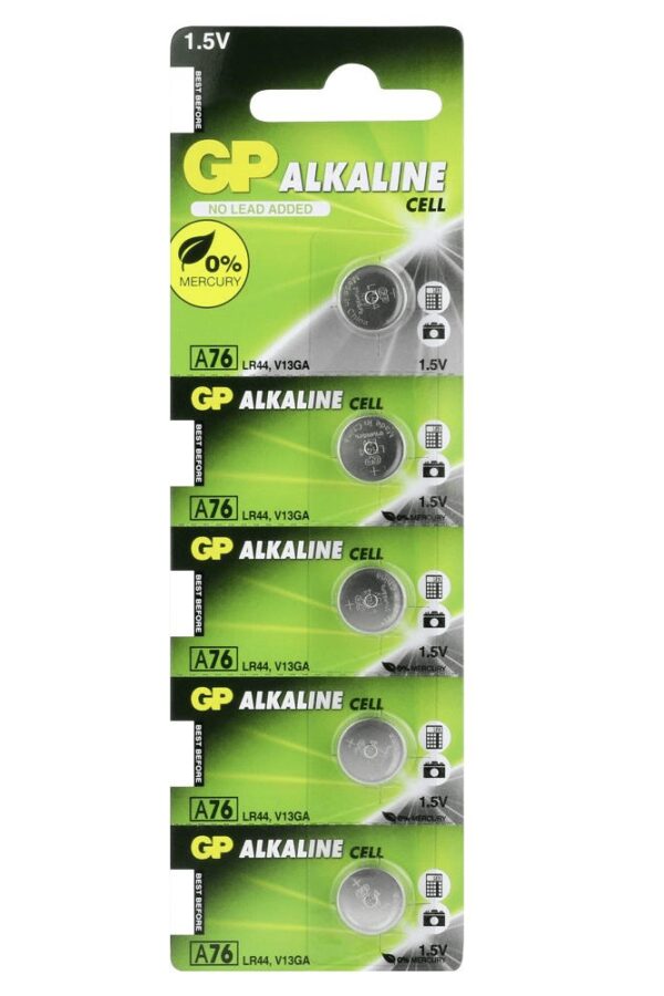 GP LR44 A76 1.5V lin Pil 5'li Paket