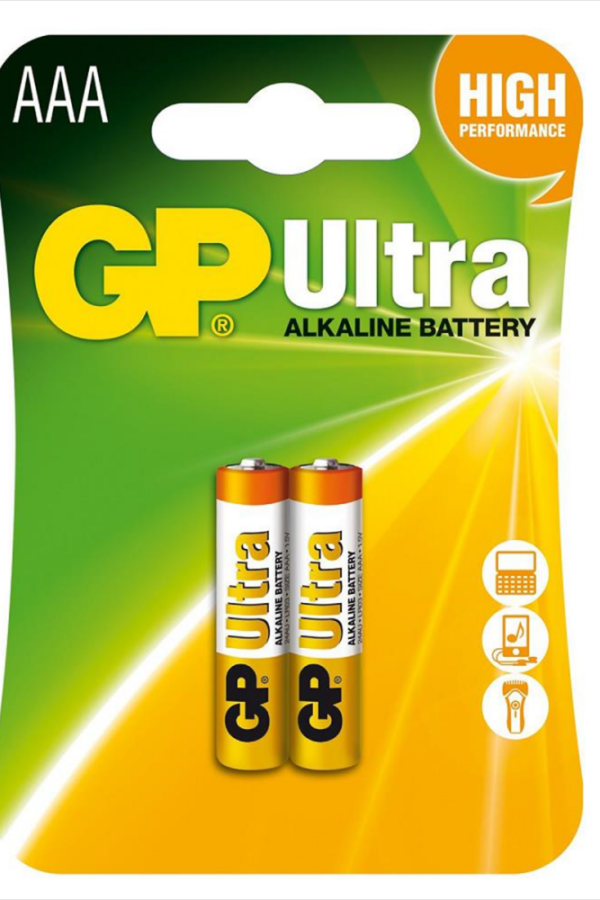 GP Ultra lin AAA İnce m Pil 2li