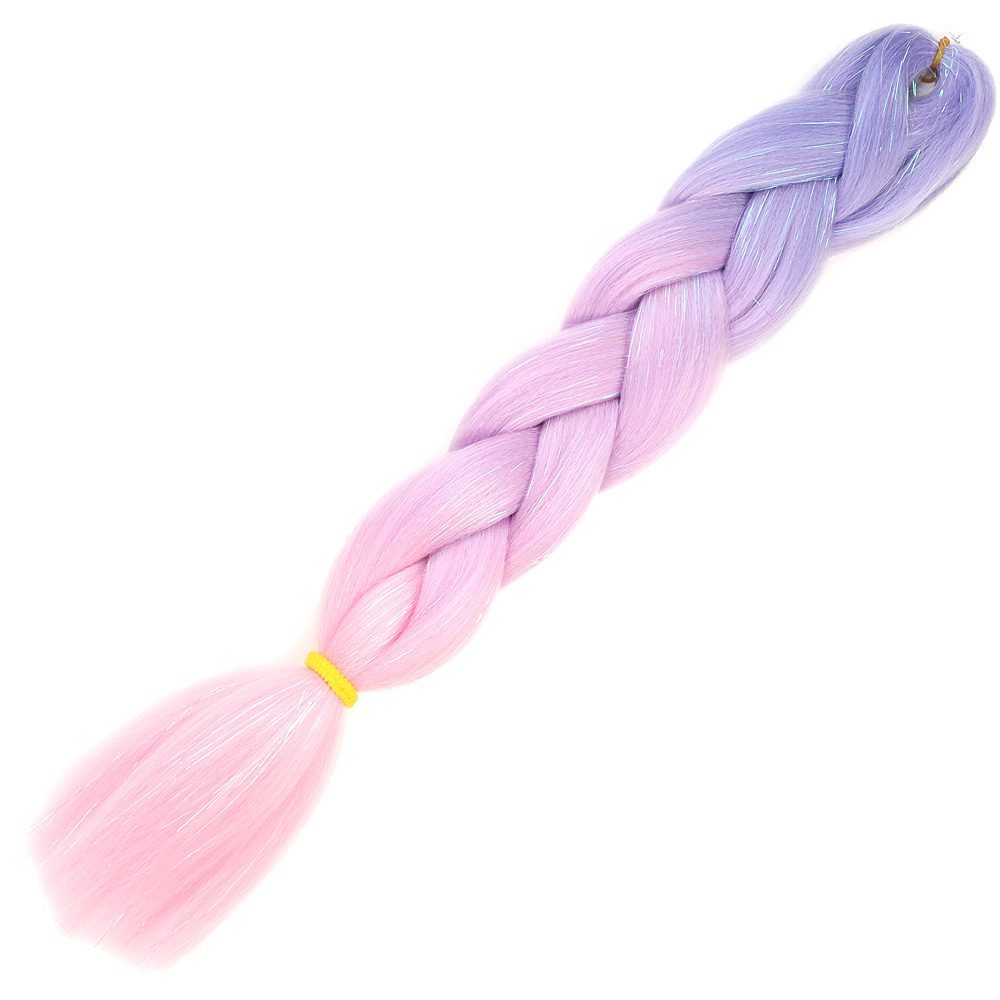 Simli Lila / Pembe / Şeker Pembesi Ombreli Örük 100 Gr.