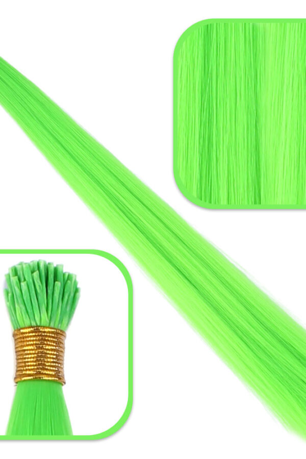 Fiber Sen Boncuk Kklık Renkli  / Neon Yeşil / 100 Adet