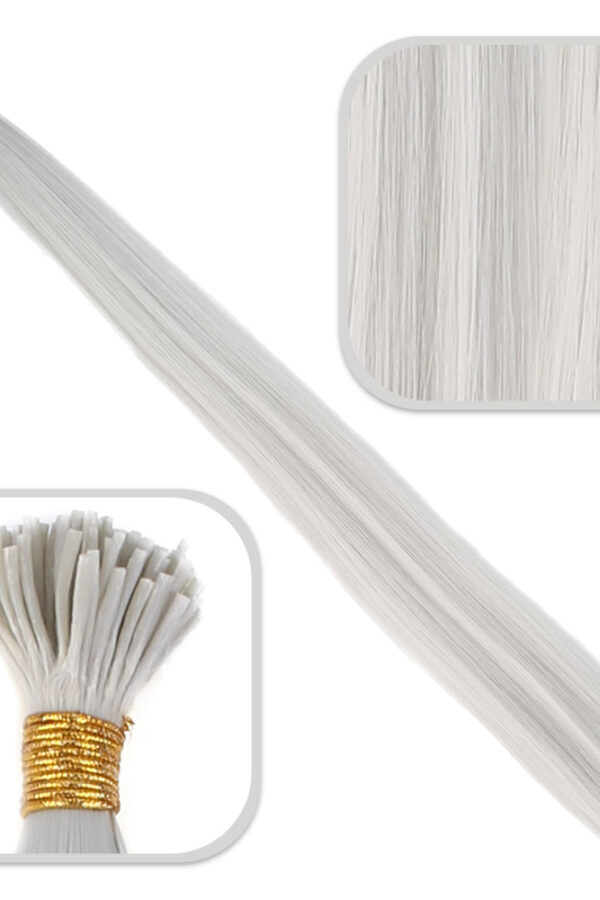 Fiber Sen Boncuk Kklık Renkli  / Açık Gri / 100 Adet